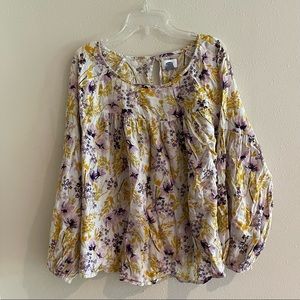 Old Navy Long Sleeve Floral Top